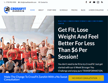 Tablet Screenshot of crossfitzanshin.com
